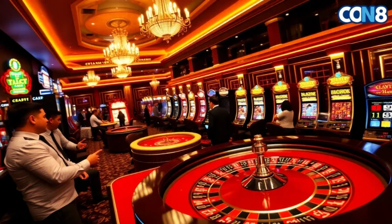 Experience the thrill of gaming at trang chủ Go8 with vibrant casino activities and winning moments.