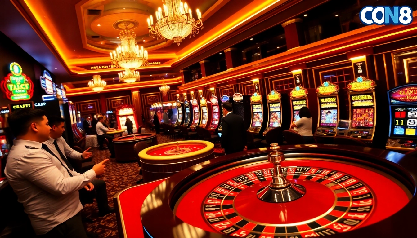 Experience the thrill of gaming at trang chủ Go8 with vibrant casino activities and winning moments.