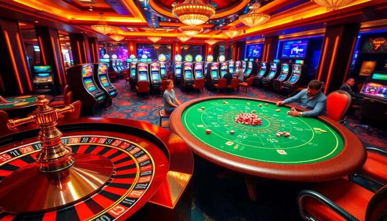 Experience the thrill of betting at https://go8.chat/ with live games, poker tables, and slot machines in a vibrant casino setting.